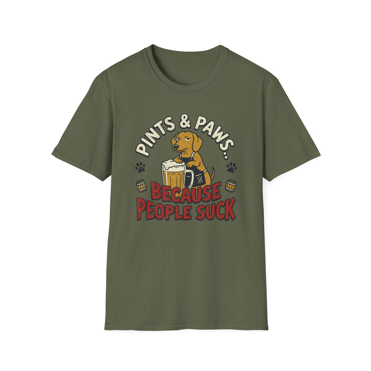Pints & Paws People Suck T-shirt