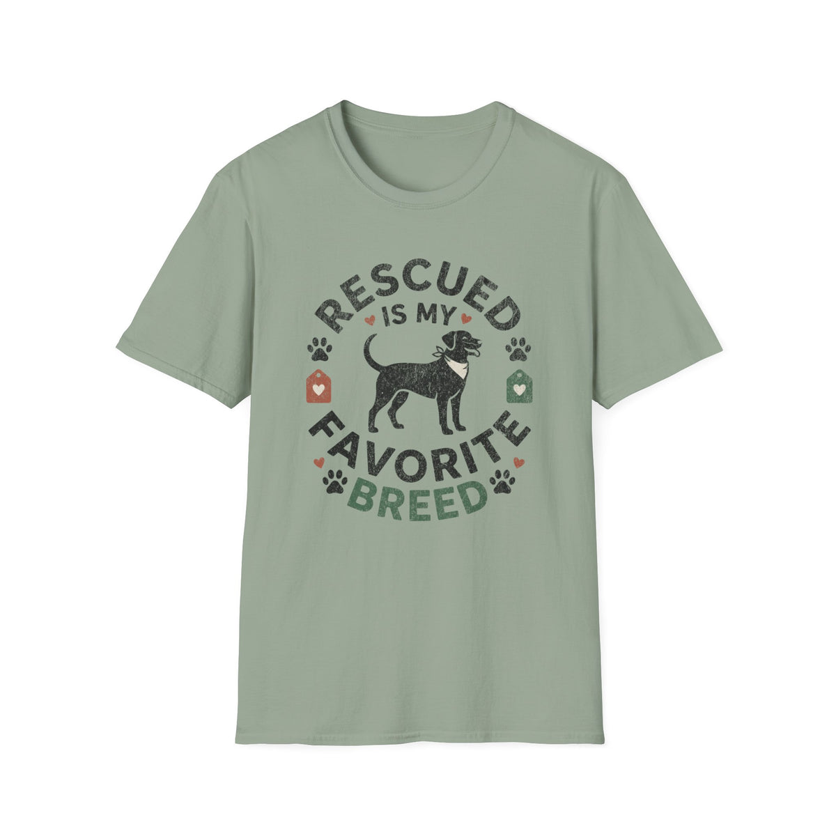 Rescued is My Favorite Breed T-shirt