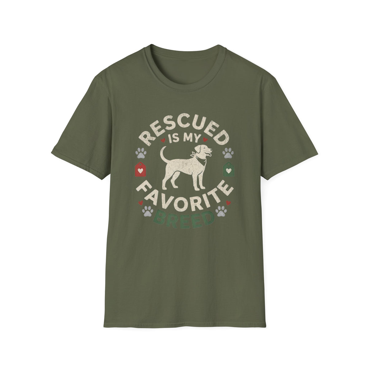 Rescued is My Favorite Breed T-shirt
