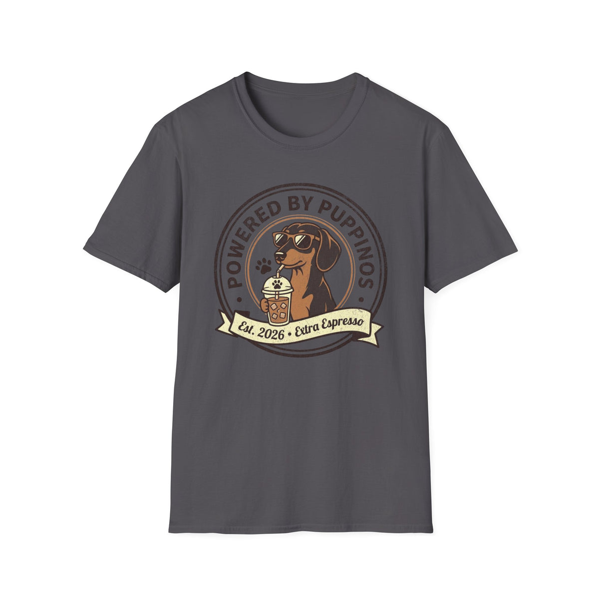 Powered By Puppinos T-shirt