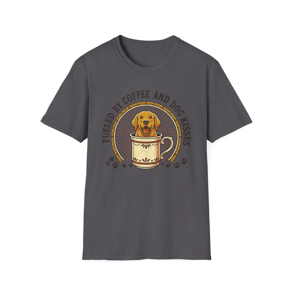 Fueled By Coffee and Dog Kisses T-shirt