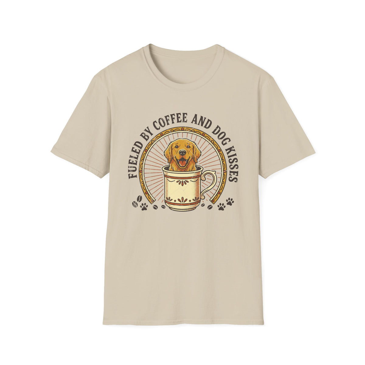 Fueled By Coffee and Dog Kisses T-shirt