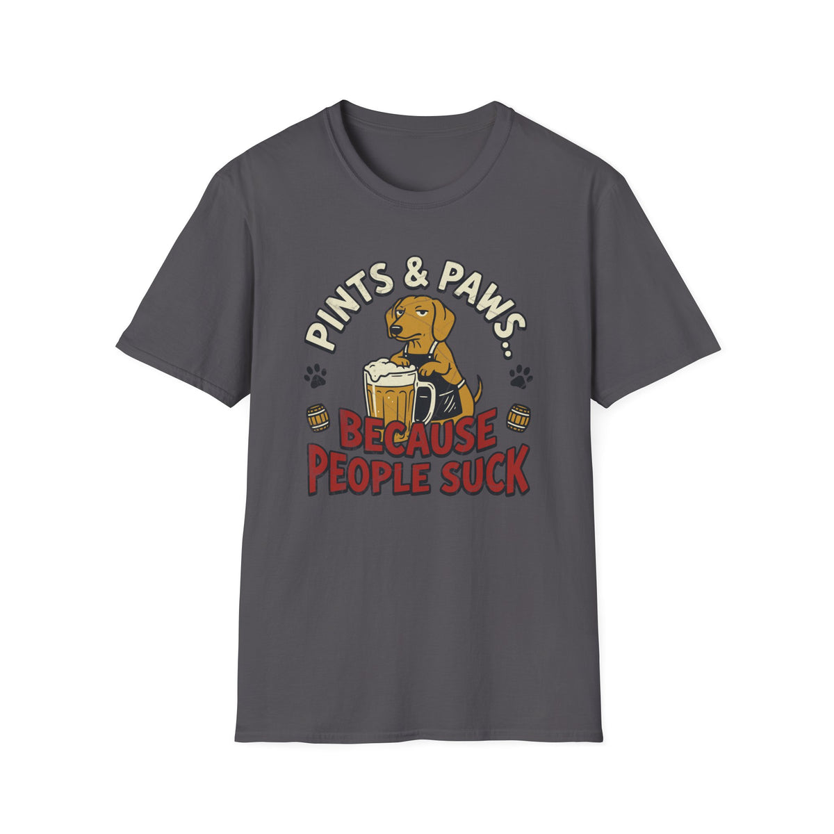 Pints & Paws People Suck T-shirt
