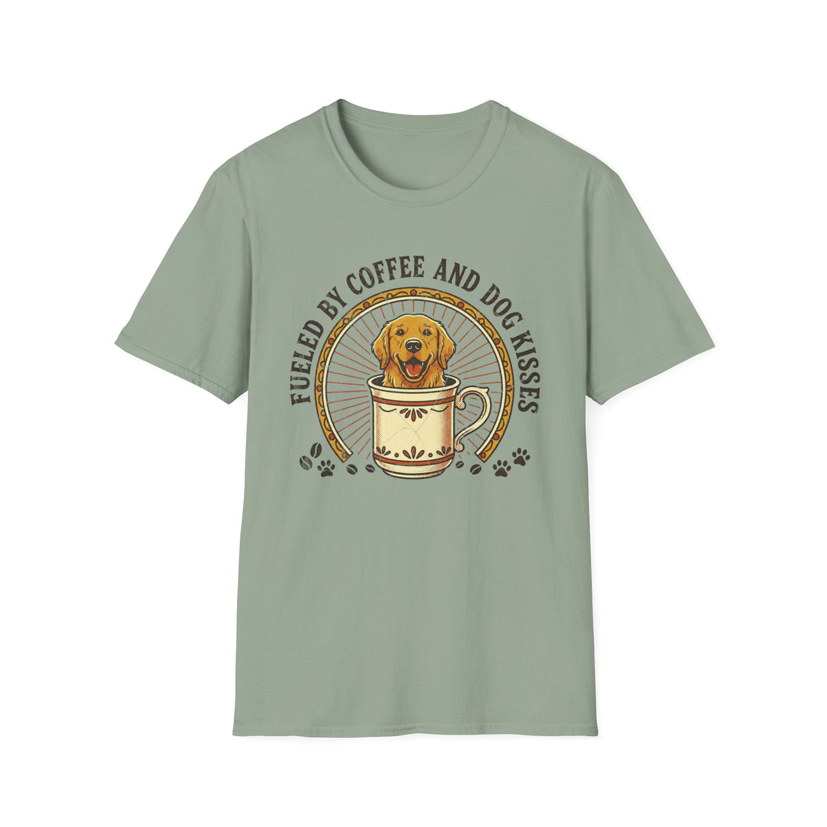 Fueled By Coffee and Dog Kisses T-shirt