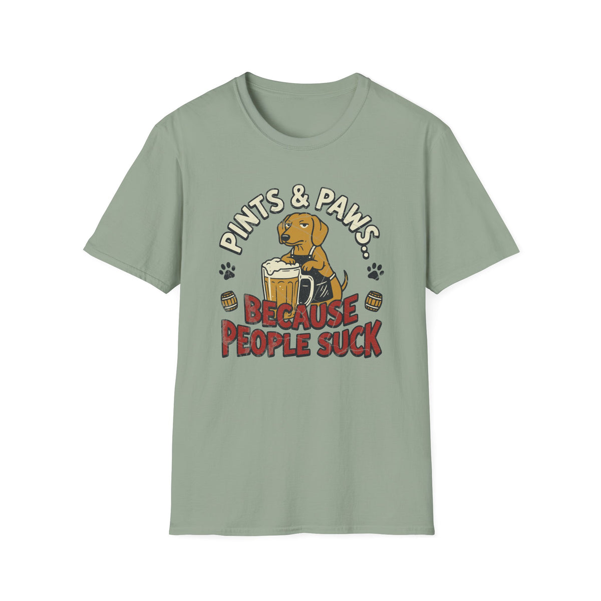 Pints & Paws People Suck T-shirt