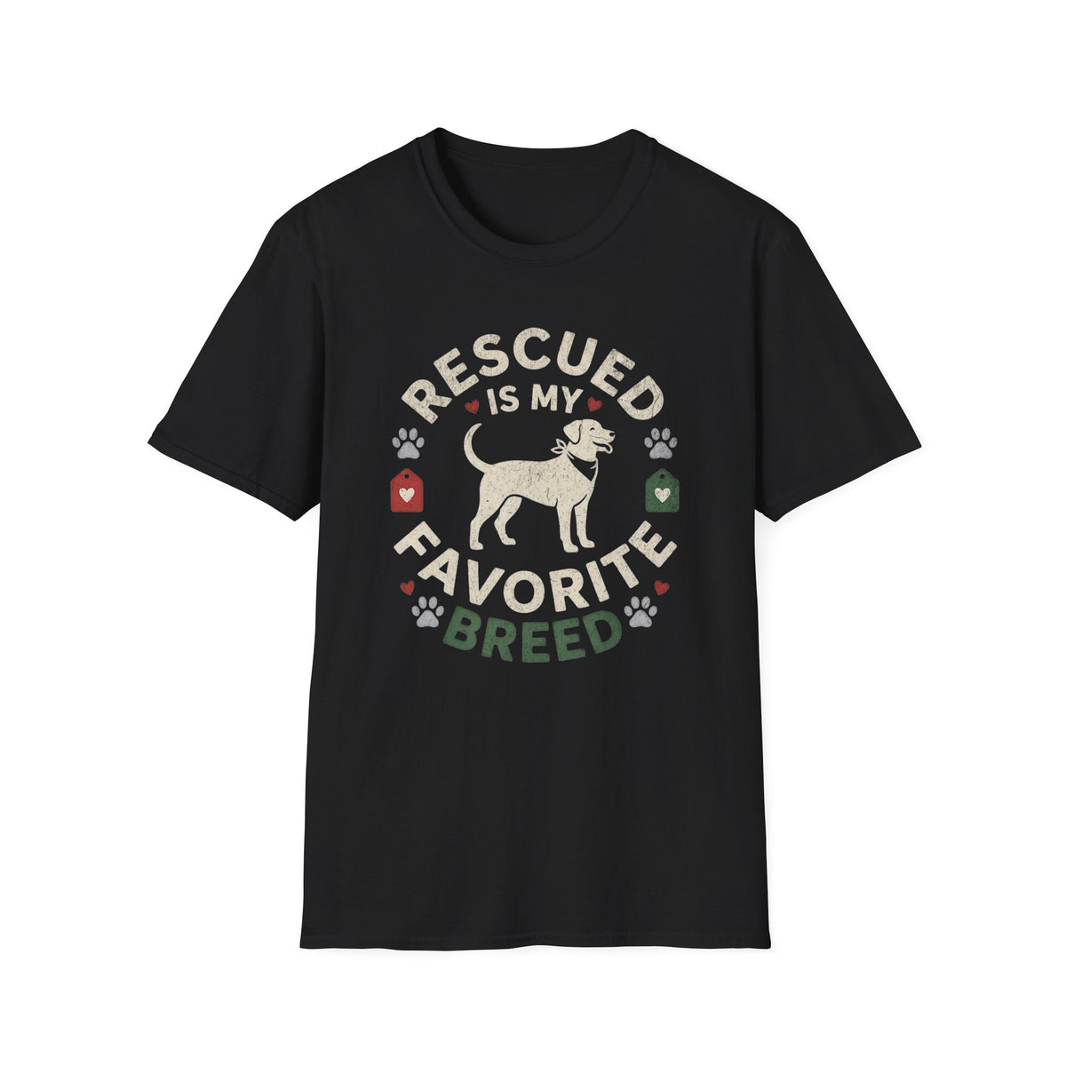 Rescued is My Favorite Breed T-shirt
