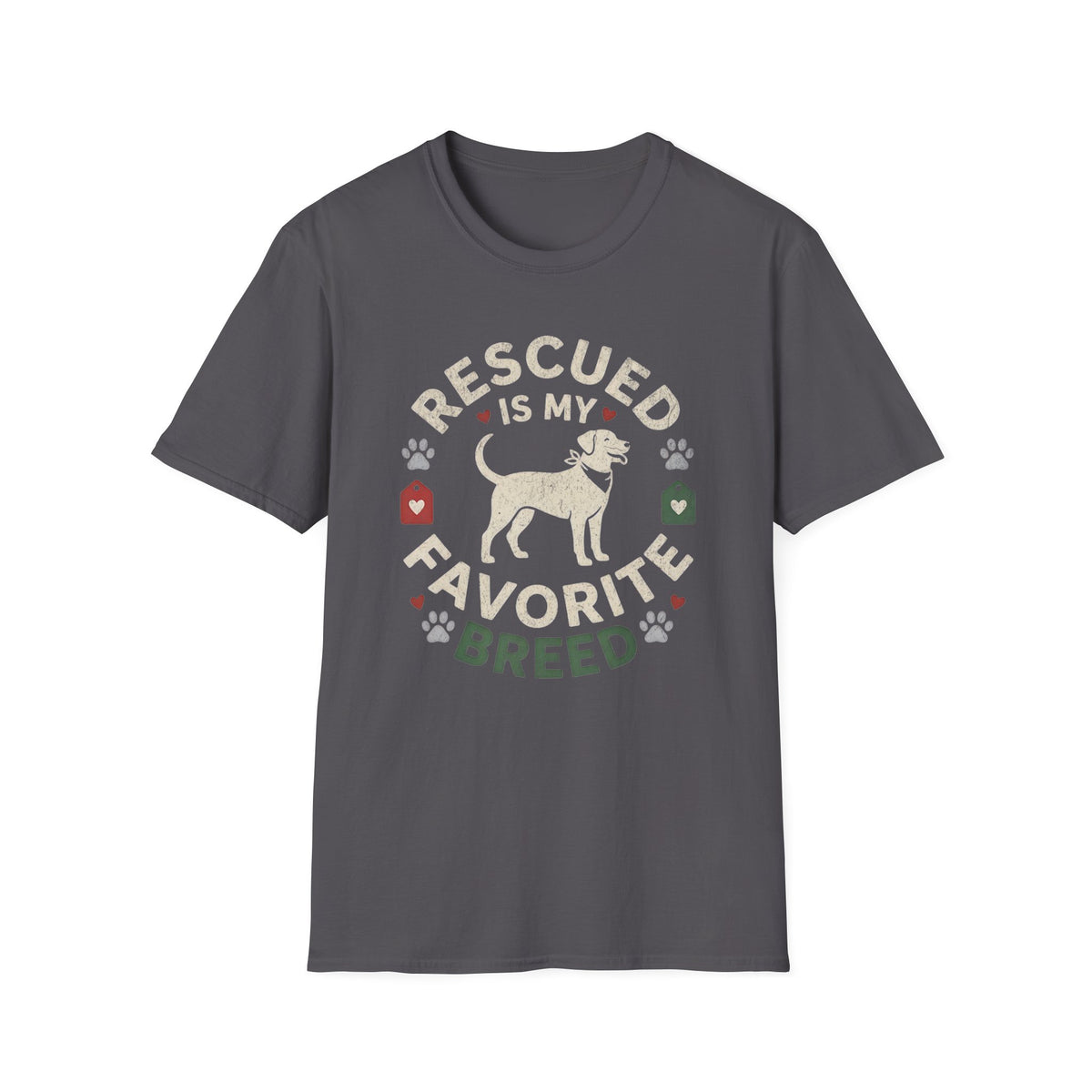 Rescued is My Favorite Breed T-shirt