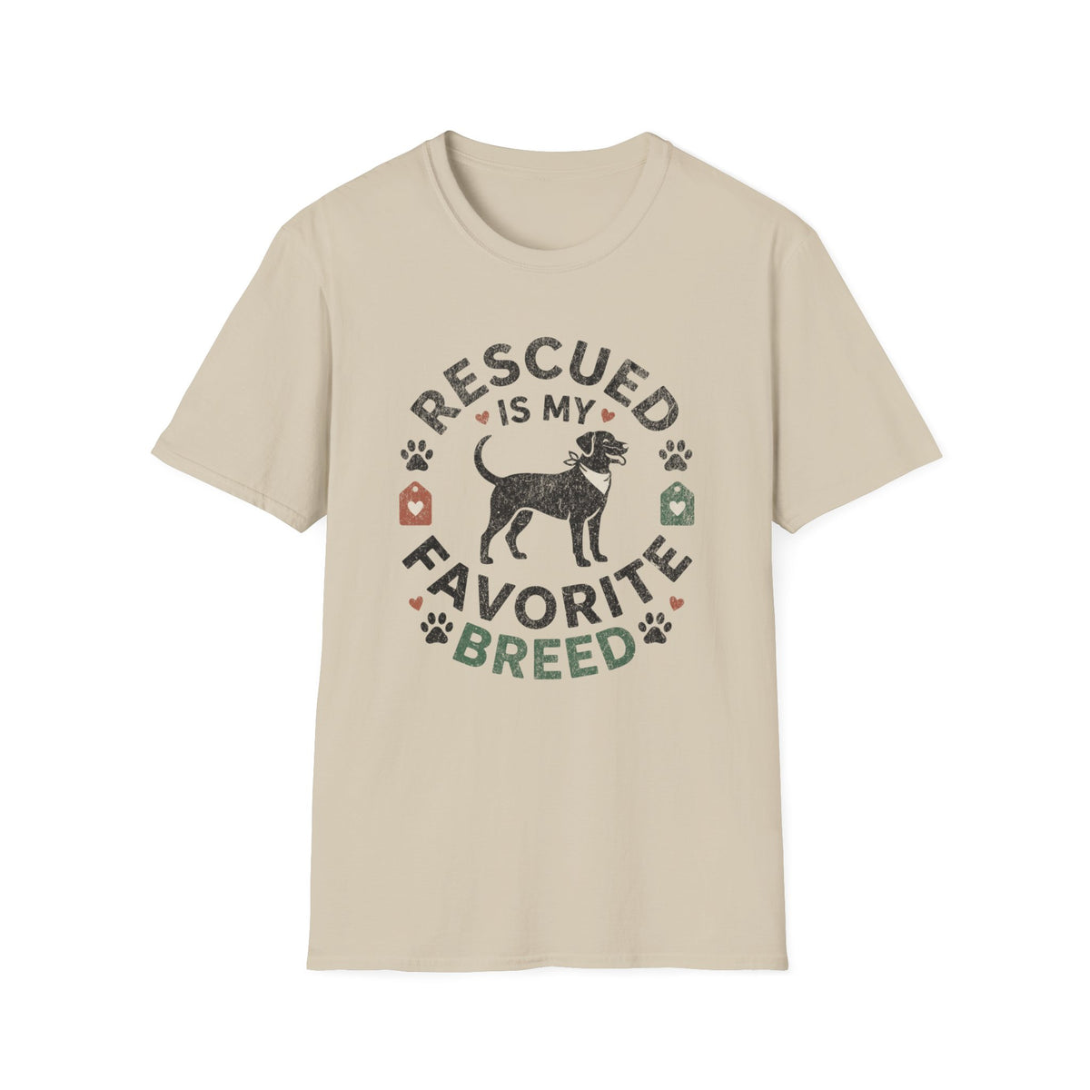 Rescued is My Favorite Breed T-shirt