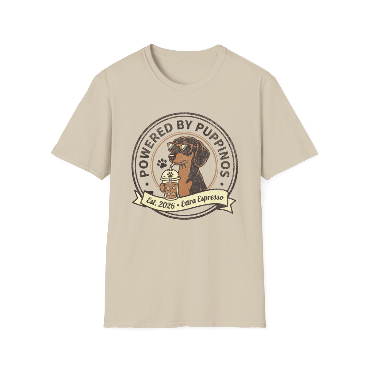 Powered By Puppinos T-shirt
