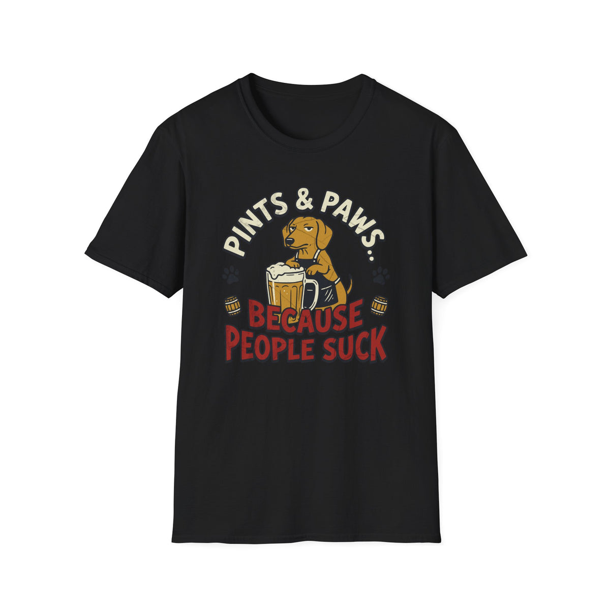 Pints & Paws People Suck T-shirt