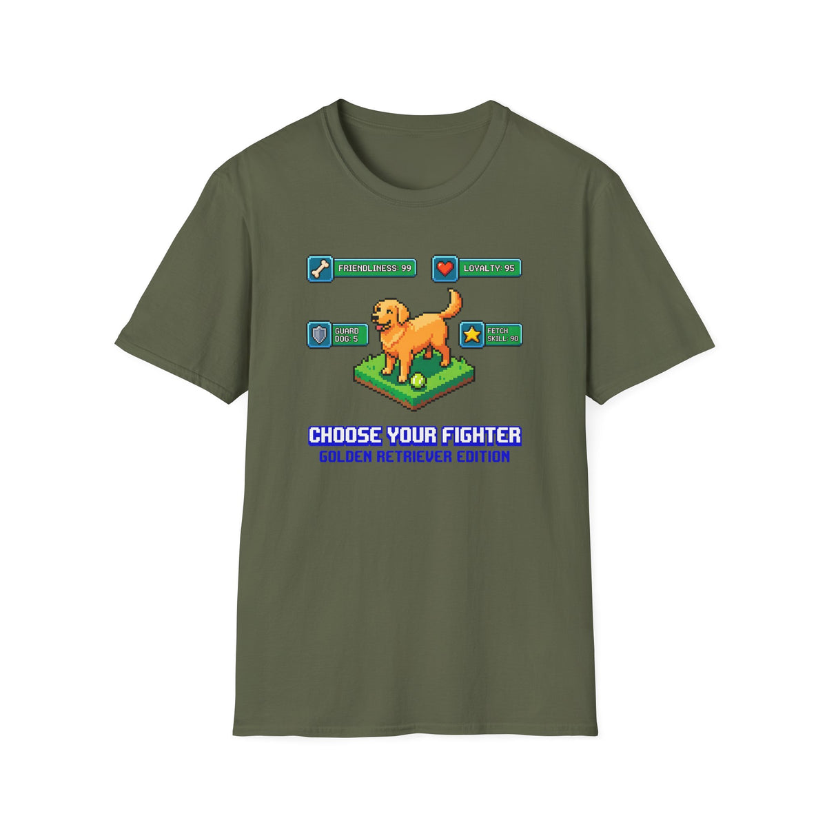 Choose You Fighter Golden Retriever T-shirt