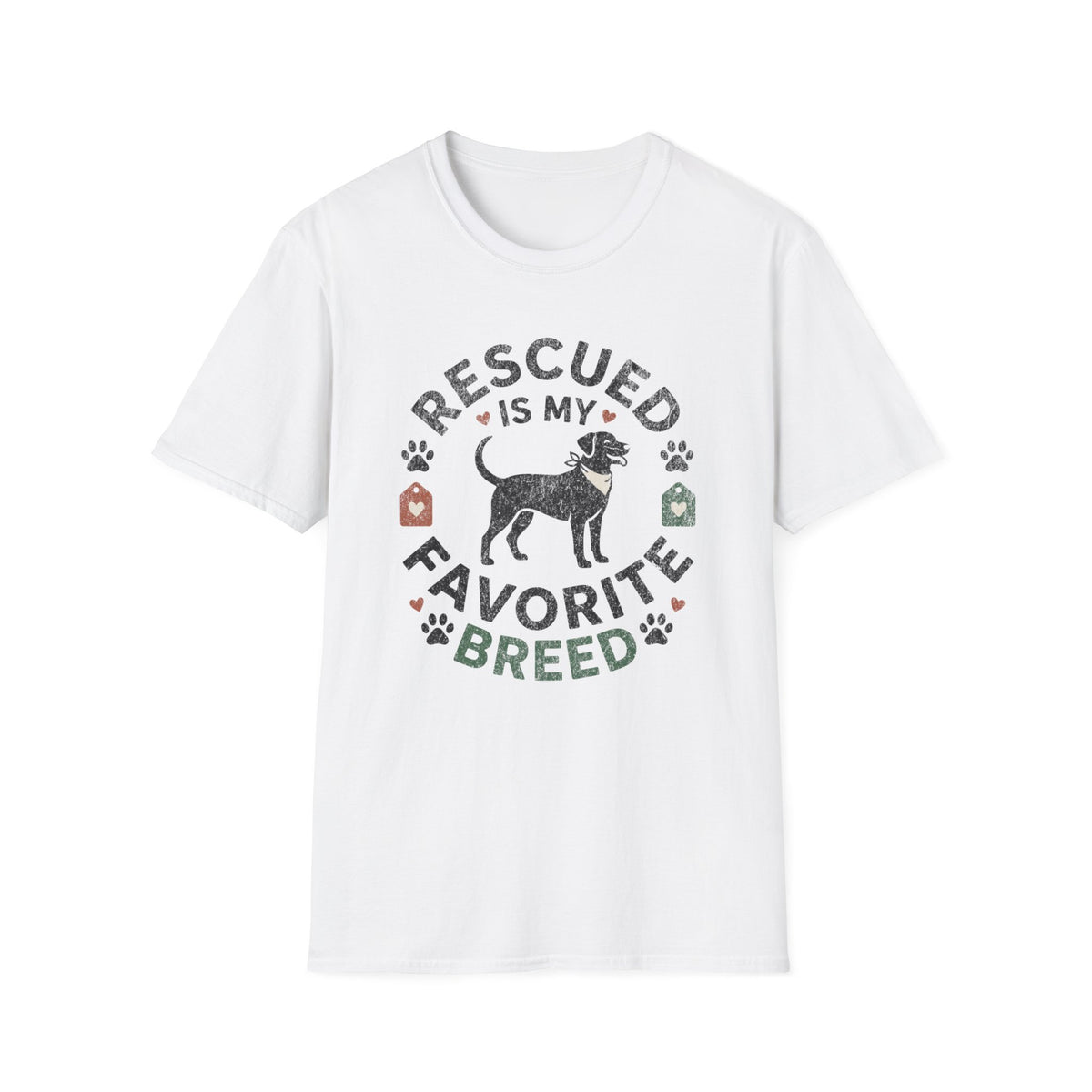 Rescued is My Favorite Breed T-shirt