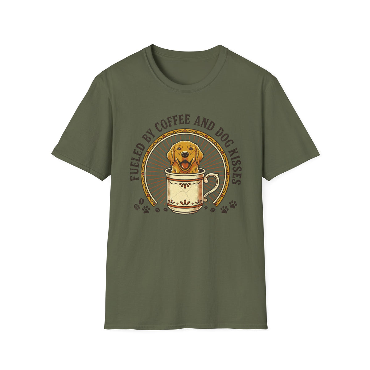 Fueled By Coffee and Dog Kisses T-shirt