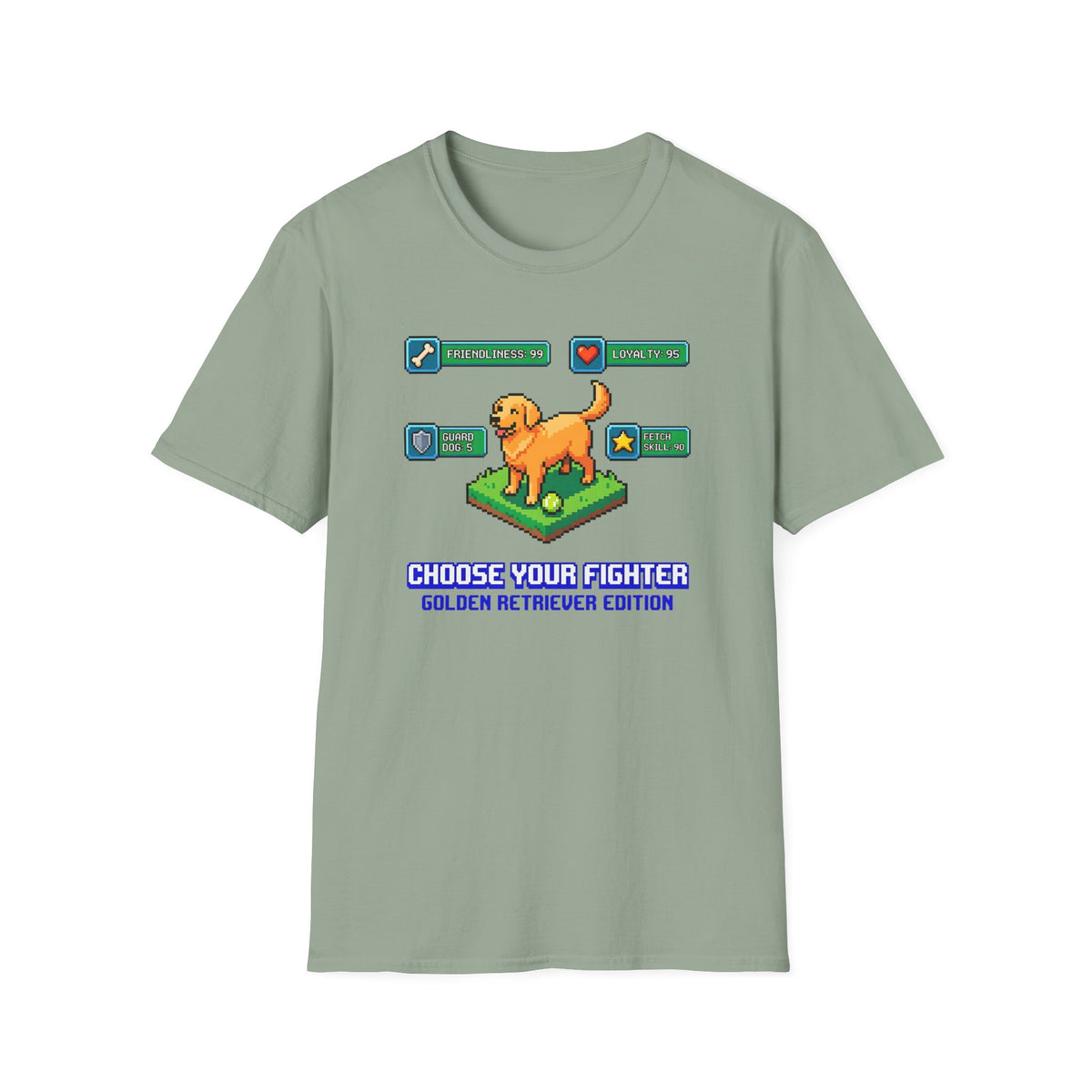 Choose You Fighter Golden Retriever T-shirt