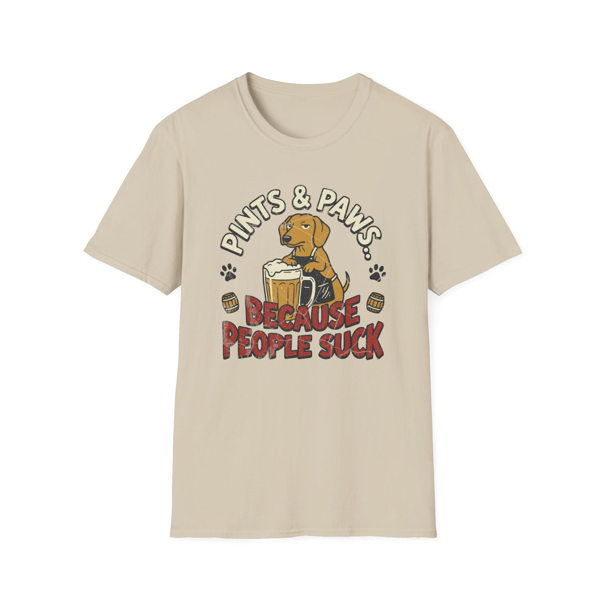 Pints & Paws People Suck T-shirt
