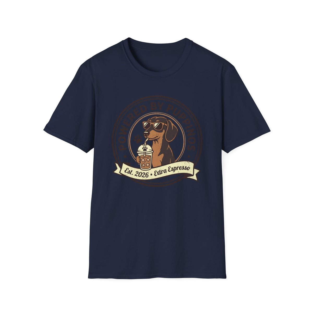 Powered By Puppinos T-shirt